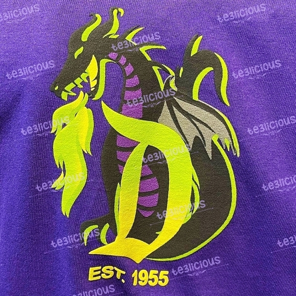 DISNEYLAND MALEFICENT VILLIAN SPIRIT JERSEY - Picture 3 of 3